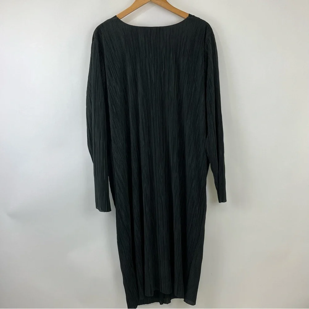ELOQUII Twisted Knot Front Plisse Dress Size 22 - Picture 6 of 13